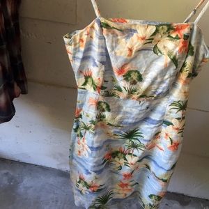 Pretty tropical floral dress